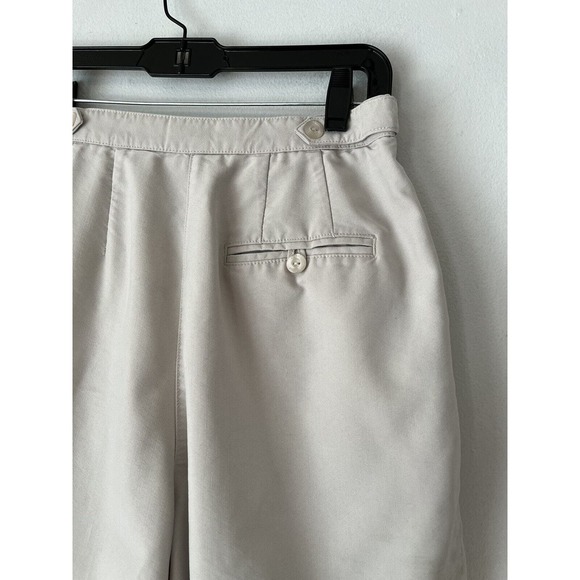 Liz Golf Khaki High Rise Pleated Tencel Lyocell Shorts Women’s Size 6 - Picture 3 of 7